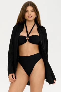 TALA Swimwear*Tierra High Waisted Cheeky Bikini Brief - Shadow