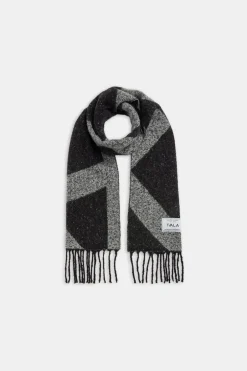TALA Accessories*T Logo Brushed Scarf - Charcoal And
