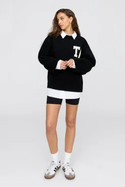 TALA Coffee Dates|Loungewear*T Logo Knit Sweater -