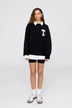 TALA Coffee Dates|Loungewear*T Logo Knit Sweater -