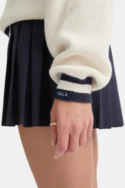 TALA Coffee Dates|Tennis / Padel*V Neck Knitted Cricket Jumper -