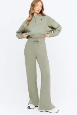 TALA Loungewear|Joggers*Wide Leg Club Jogger - Vintage Khaki