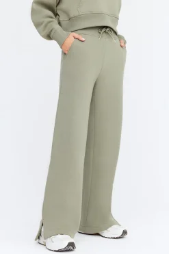 TALA Loungewear|Joggers*Wide Leg Club Jogger - Vintage Khaki