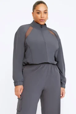 TALA Coats / Jackets*Woven Track Jacket - Graphite