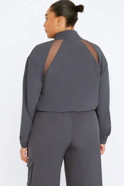 TALA Coats / Jackets*Woven Track Jacket - Graphite