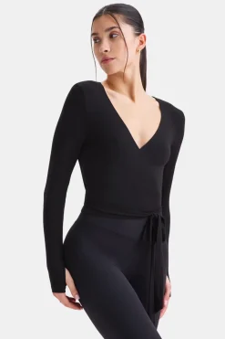 TALA Yoga / Pilates|Tops*Wrap Around Cardigan - Shadow